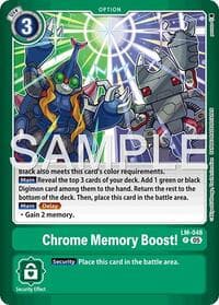 Chrome Memory Boost! - Limited Card Pack -Billion Bullet- - Digimon Card Game card