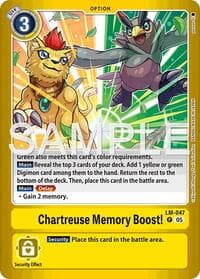 Chartreuse Memory Boost! - Limited Card Pack -Billion Bullet- - Digimon Card Game card