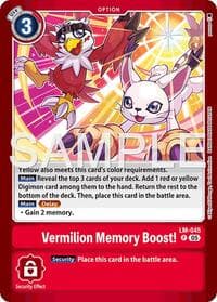 Vermillion Memory Boost! - Limited Card Pack -Billion Bullet- - Digimon Card Game card