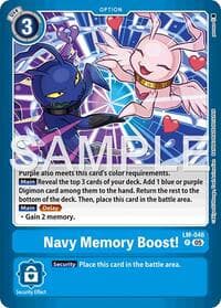 Navy Memory Boost! - Limited Card Pack -Billion Bullet- - Digimon Card Game card