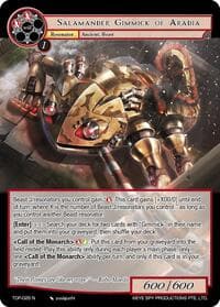 Salamander Gimmick of Aradia - Ten Oaths of Protopaterpolis' War - Force of Will card