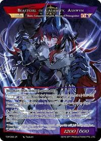 Ashwyn, Commander of Darkest Fires // Beastgirl of Calamity, Ashwyn - Ten Oaths of Protopaterpolis' War - Force of Will card
