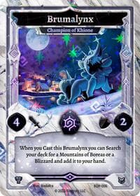 Brumalynx - Champion of Khione - Elestrals Premier Packs - Elestrals card