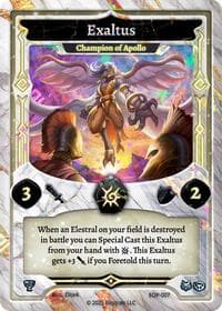 Exaltus - Champion of Apollo - Elestrals Premier Packs - Elestrals card