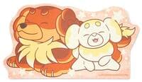 Pokemon TCG: Pokemon Center Exclusive - Fidough & Dachsbun Die-Cut Playmat - Pokemon International Playmats - Playmats card
