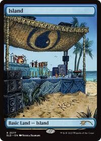 Island (2077) - Secret Lair Drop Series - Magic: The Gathering card