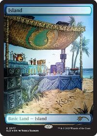 Island (2077) (Rainbow Foil) - Secret Lair Drop Series - Magic: The Gathering card