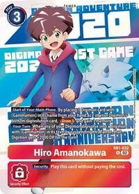 Hiro Amanokawa (Digimon Animation Series 25th Anniversary Set) - Resurgence Booster - Digimon Card Game card