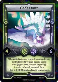 Cedarsaur (Reverse Holo) - Shattered Stars Chapter 2 [SS2] - Elestrals card