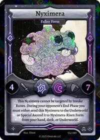 Nyximera - Fallen Form (Reverse Holo) - Shattered Stars Chapter 2 [SS2] - Elestrals card
