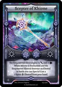 Scepter of Khione - Shattered Stars Chapter 2 [SS2] - Elestrals card