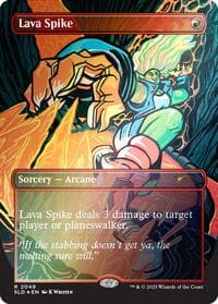 Lava Spike (2049) (Rainbow Foil) - Secret Lair Drop Series - Magic: The Gathering card