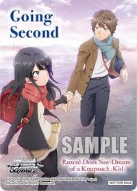 Going Second (Rascal Does Not Dream of a Knapsack Kid) - Rascal Does Not Dream Series - Weiss Schwarz card