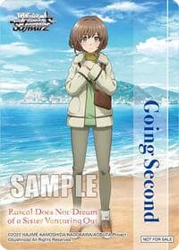 Going Second (Rascal Does Not Dream of a Sister Venturing Out) - Rascal Does Not Dream Series - Weiss Schwarz card