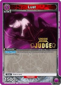 Lust (Judge Pack) - Union Arena Promotion Cards - Union Arena card