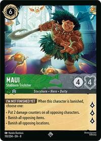 Maui - Stubborn Trickster - Reign of Jafar - Disney Lorcana card
