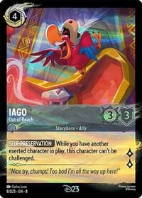 Iago - Out of Reach - D23 Promos - Disney Lorcana card
