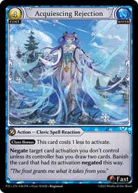 Acquiescing Rejection - Promotional Cards - Grand Archive TCG card