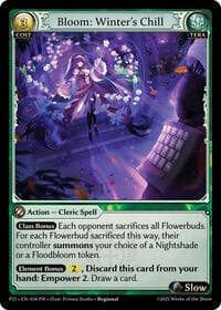 Bloom: Winter's Chill - Promotional Cards - Grand Archive TCG card