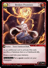 Broken Promises - Promotional Cards - Grand Archive TCG card
