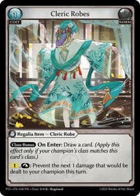 Cleric Robes (038) - Promotional Cards - Grand Archive TCG card