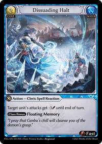 Dissuading Halt - Promotional Cards - Grand Archive TCG card