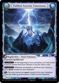 Fabled Azurite Fatestone // Seiryuu, Azure Dragon - Promotional Cards - Grand Archive TCG card