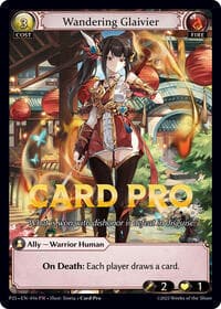 Wandering Glaivier - Promotional Cards - Grand Archive TCG card