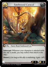 Fatebound Caracal - Promotional Cards - Grand Archive TCG card