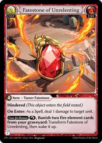 Fatestone of Unrelenting - Promotional Cards - Grand Archive TCG card