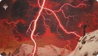 Christopher Moeller Ultra Pro Exclusive Playmat for Magic: The Gathering - Lightning Bolt - Ultra Pro Playmats - Playmats card