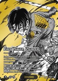 Eren Yeager, Usurper (Chrome Rare) - Attack on Titan: Apocalypse - UniVersus card