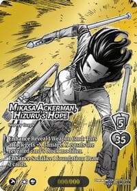 Mikasa Ackerman, Hizuru's Hope (Chrome Rare) - Attack on Titan: Apocalypse - UniVersus card