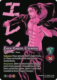 Eren Yeager, Usurper // Attack Titan, Finale - Attack on Titan: Apocalypse - UniVersus card