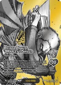 Reiner Braun, Marley's Shield (Chrome Rare) - Attack on Titan: Apocalypse - UniVersus card