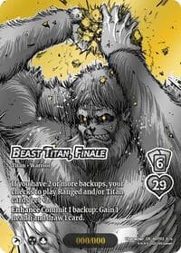 Beast Titan, Finale (Chrome Rare) - Attack on Titan: Apocalypse - UniVersus card