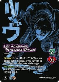 Levi Ackerman, Vengeance-Driven - Attack on Titan: Apocalypse - UniVersus card
