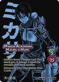 Mikasa Ackerman, Hizuru's Hope - Attack on Titan: Apocalypse - UniVersus card