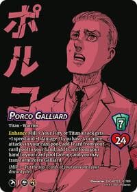 Porco Galliard // Jaw Titan, Crushing Biter - Attack on Titan: Apocalypse - UniVersus card