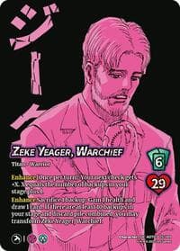 Zeke Yeager, Warchief // Beast Titan, Finale - Attack on Titan: Apocalypse - UniVersus card