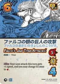 Falco's Jaw Titan Attacks! // Falco's Jaw Titan - Attack on Titan: Apocalypse - UniVersus card