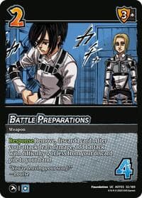 Battle Preparations - Attack on Titan: Apocalypse - UniVersus card