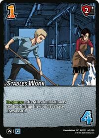 Stables Work - Attack on Titan: Apocalypse - UniVersus card