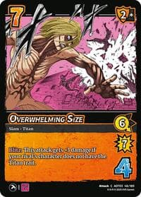 Overwhelming Size - Attack on Titan: Apocalypse - UniVersus card