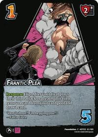 Frantic Plea - Attack on Titan: Apocalypse - UniVersus card