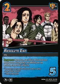 Resolute End - Attack on Titan: Apocalypse - UniVersus card