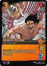 Claw of the Jaw - Attack on Titan: Apocalypse - UniVersus card