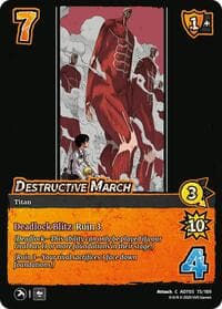 Destructive March - Attack on Titan: Apocalypse - UniVersus card