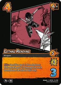 Lethal Rending - Attack on Titan: Apocalypse - UniVersus card