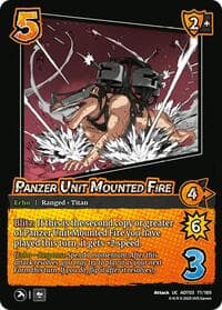 Panzer Unit Mounted Fire - Attack on Titan: Apocalypse - UniVersus card